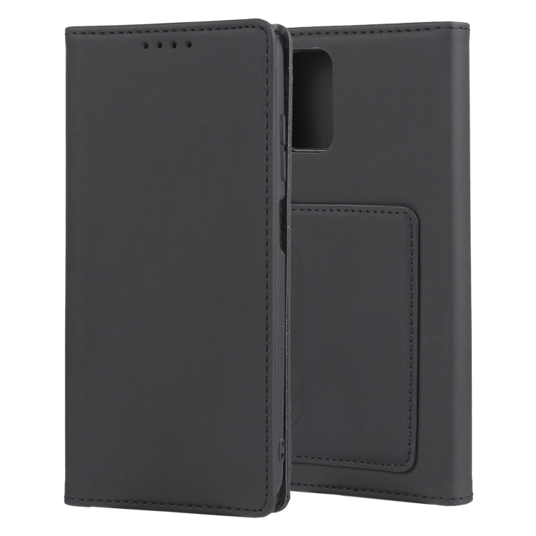 For Samsung Galaxy A03s 166.6mm Strong Magnetism Liquid Feel Horizontal Flip Leather Case with Holder & Card Slots & Wallet