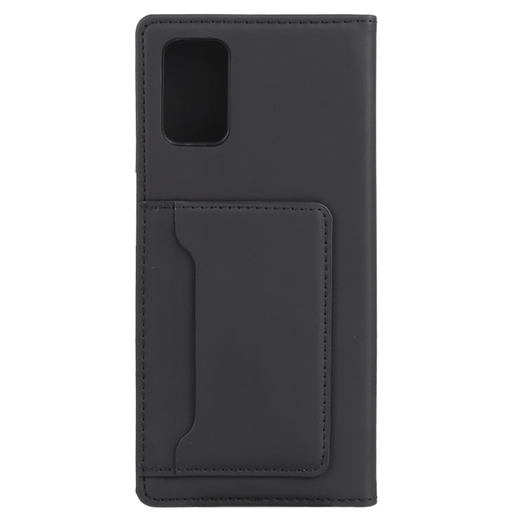 For Samsung Galaxy A03s 166.6mm Strong Magnetism Liquid Feel Horizontal Flip Leather Case with Holder & Card Slots & Wallet