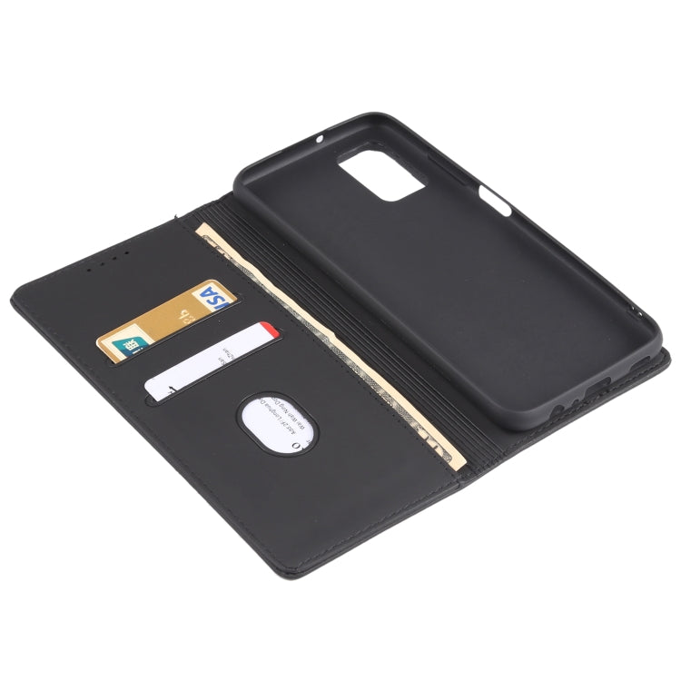 For Samsung Galaxy A03s 166.6mm Strong Magnetism Liquid Feel Horizontal Flip Leather Case with Holder & Card Slots & Wallet