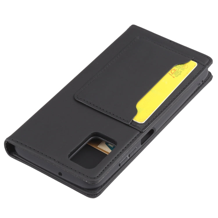 For Samsung Galaxy A03s 166.6mm Strong Magnetism Liquid Feel Horizontal Flip Leather Case with Holder & Card Slots & Wallet