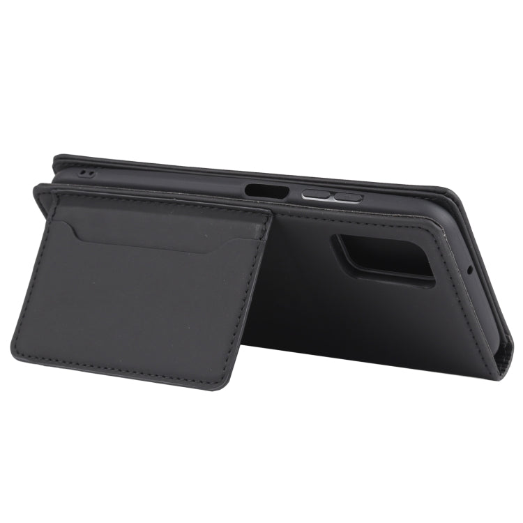 For Samsung Galaxy A03s 166.6mm Strong Magnetism Liquid Feel Horizontal Flip Leather Case with Holder & Card Slots & Wallet