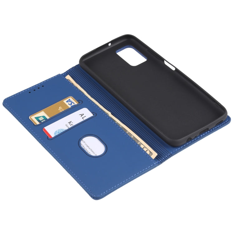 For Samsung Galaxy A03s 166.6mm Strong Magnetism Liquid Feel Horizontal Flip Leather Case with Holder & Card Slots & Wallet