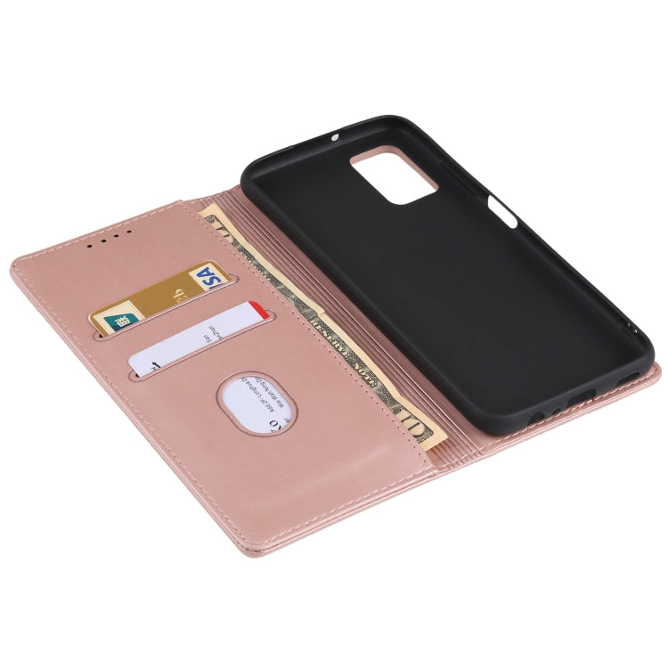 For Samsung Galaxy A03s 166.6mm Strong Magnetism Liquid Feel Horizontal Flip Leather Case with Holder & Card Slots & Wallet