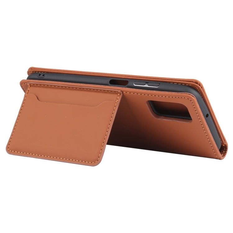 For Samsung Galaxy A03s 166.6mm Strong Magnetism Liquid Feel Horizontal Flip Leather Case with Holder & Card Slots & Wallet