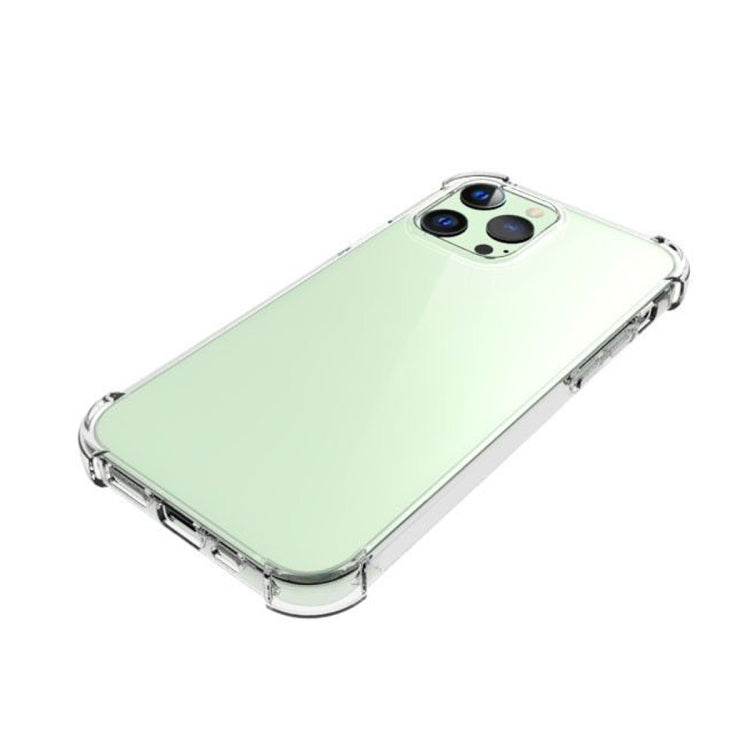 For iPhone 13 Pro Shockproof Non-slip Waterproof Thickening TPU Protective Case (Transparent)