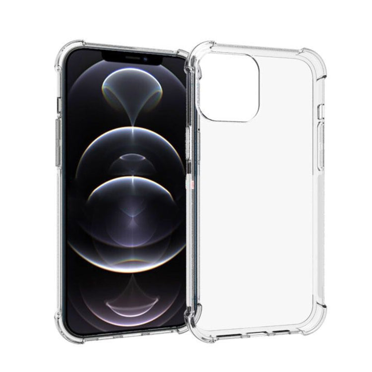 For iPhone 13 Pro Max Shockproof Non-slip Waterproof Thickening TPU Protective Case  (Transparent)