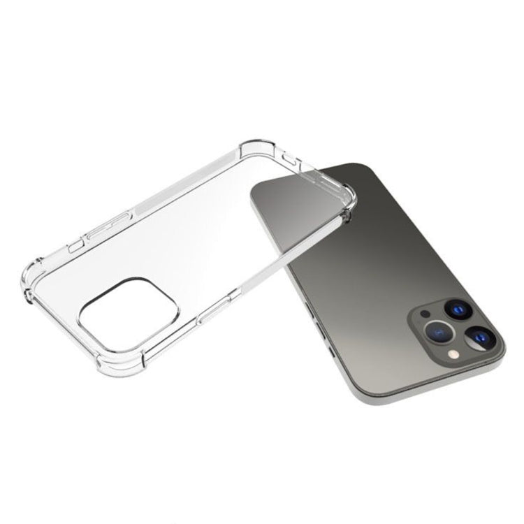 For iPhone 13 Pro Max Shockproof Non-slip Waterproof Thickening TPU Protective Case  (Transparent)