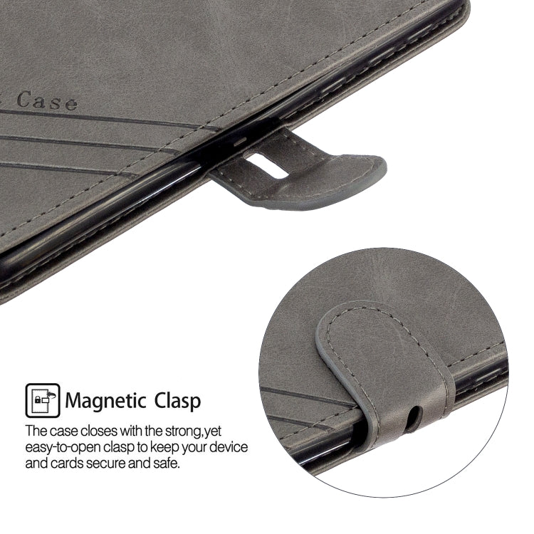 For Motorola Moto E6 Stitching Style 2-Color Cow Texture Horizontal Flip PU Leather Case with Holder & Card Slot & Lanyard