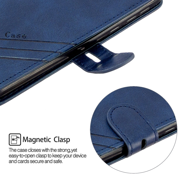 For Motorola Moto E6 Stitching Style 2-Color Cow Texture Horizontal Flip PU Leather Case with Holder & Card Slot & Lanyard