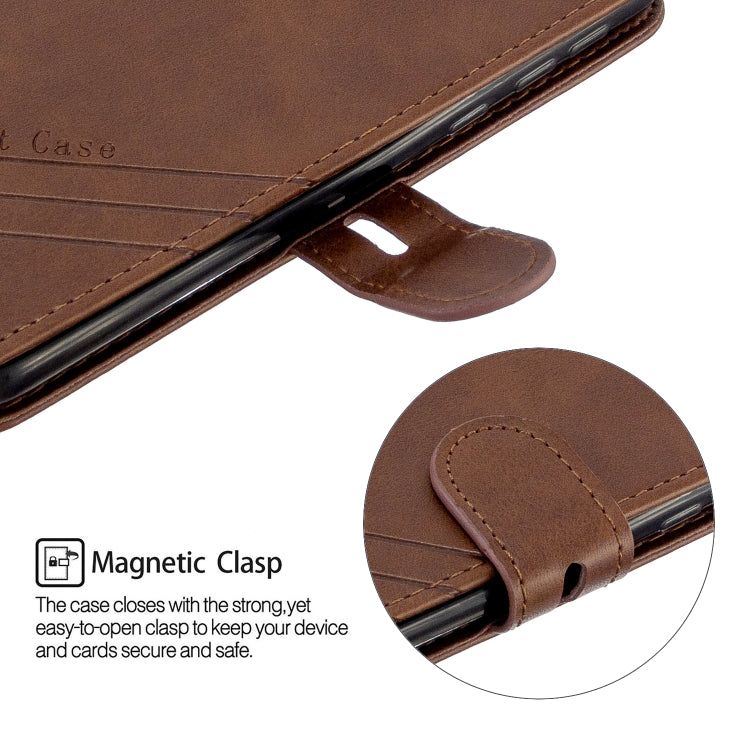For Motorola Moto E6 Stitching Style 2-Color Cow Texture Horizontal Flip PU Leather Case with Holder & Card Slot & Lanyard