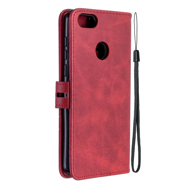 For Motorola Moto E6 Play Stitching Style 2-Color Cow Texture Horizontal Flip PU Leather Case with Holder & Card Slot & Lanyard
