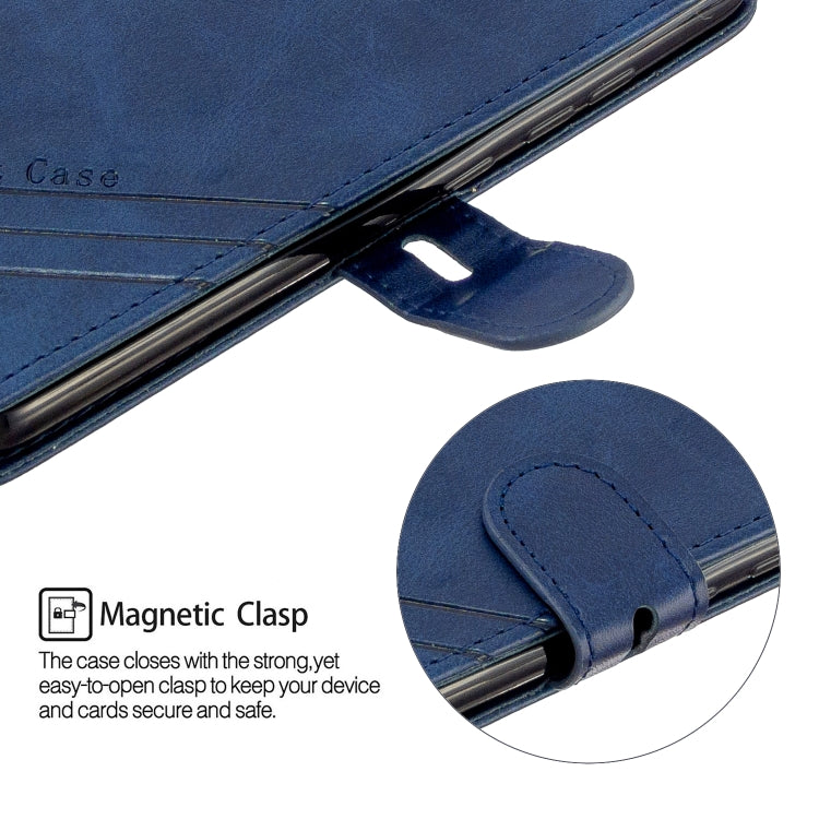 For Motorola Moto E6 Plus Stitching Style 2-Color Cow Texture Horizontal Flip PU Leather Case with Holder & Card Slot & Lanyard