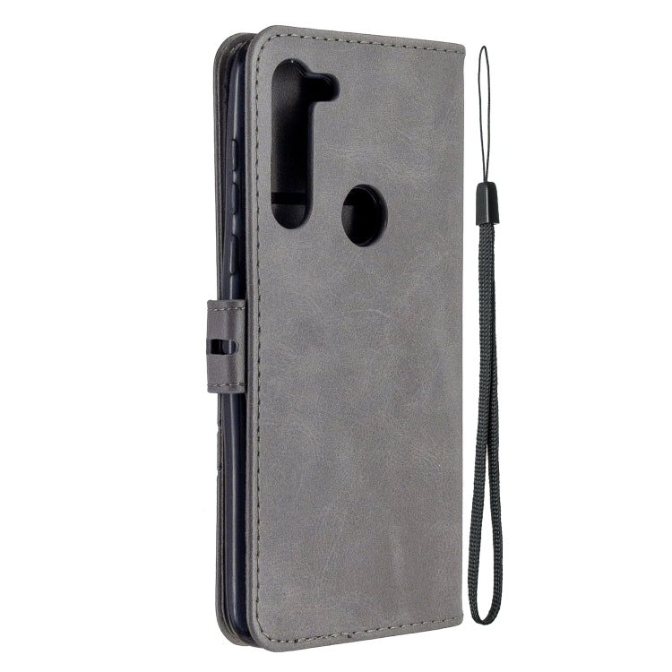 For Motorola Moto G8 Stitching Style 2-Color Cow Texture Horizontal Flip PU Leather Case with Holder & Card Slot & Lanyard