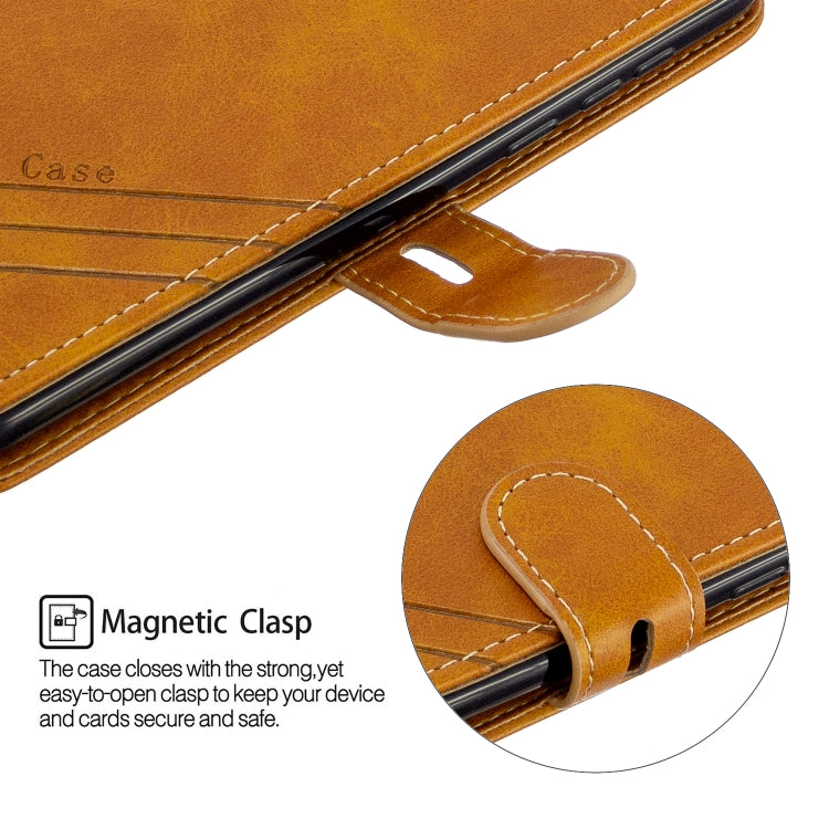 For Motorola Moto G8 Play Stitching Style 2-Color Cow Texture Horizontal Flip PU Leather Case with Holder & Card Slot & Lanyard