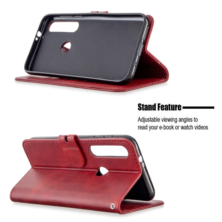 For Motorola Moto G8 Play Stitching Style 2-Color Cow Texture Horizontal Flip PU Leather Case with Holder & Card Slot & Lanyard