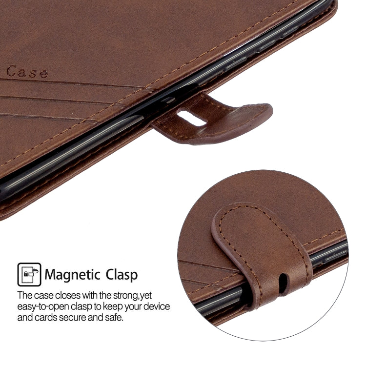 For Motorola Moto G8 Plus Stitching Style 2-Color Cow Texture Horizontal Flip PU Leather Case with Holder & Card Slot & Lanyard