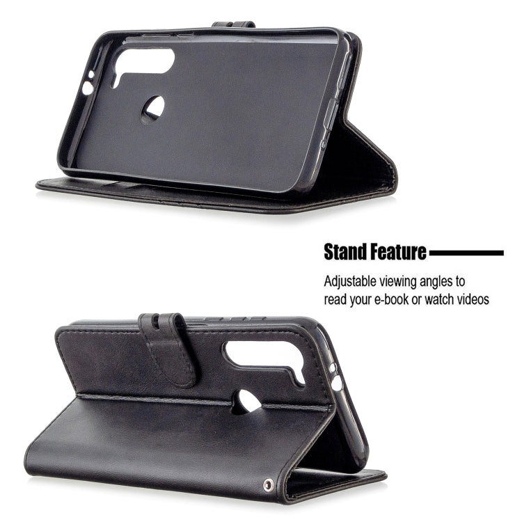 For Motorola Moto G8 Power Stitching Style 2-Color Cow Texture Horizontal Flip PU Leather Case with Holder & Card Slot & Lanyard