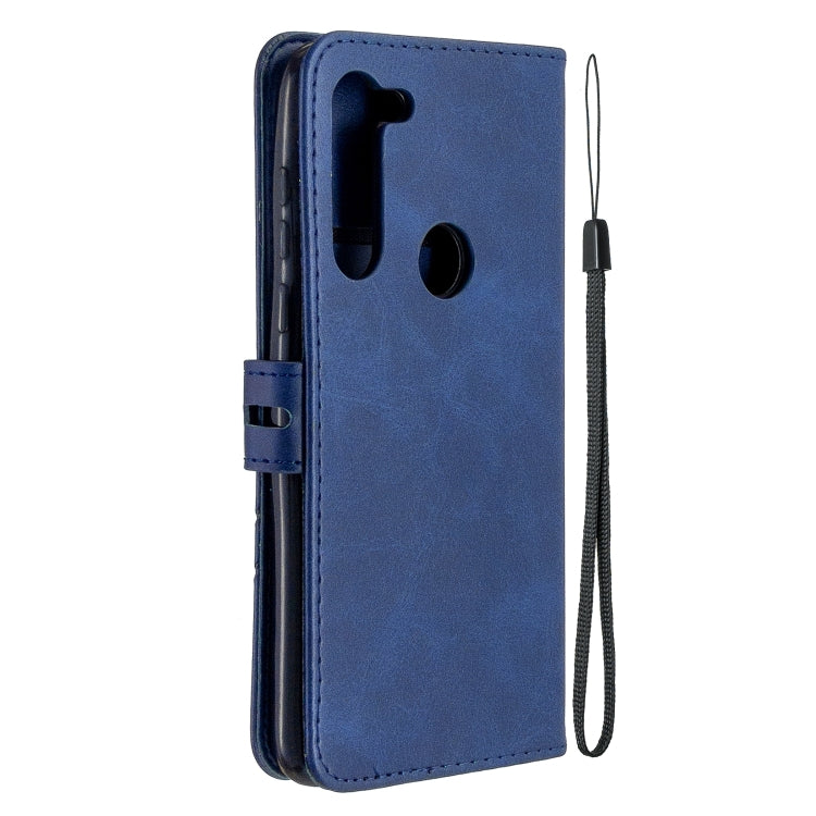 For Motorola Moto G8 Power Stitching Style 2-Color Cow Texture Horizontal Flip PU Leather Case with Holder & Card Slot & Lanyard