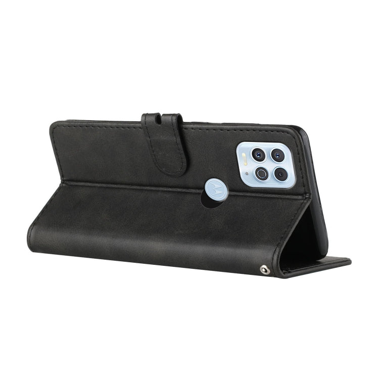 For Motorola Edge S Stitching Style 2-Color Cow Texture Horizontal Flip PU Leather Case with Holder & Card Slot & Lanyard