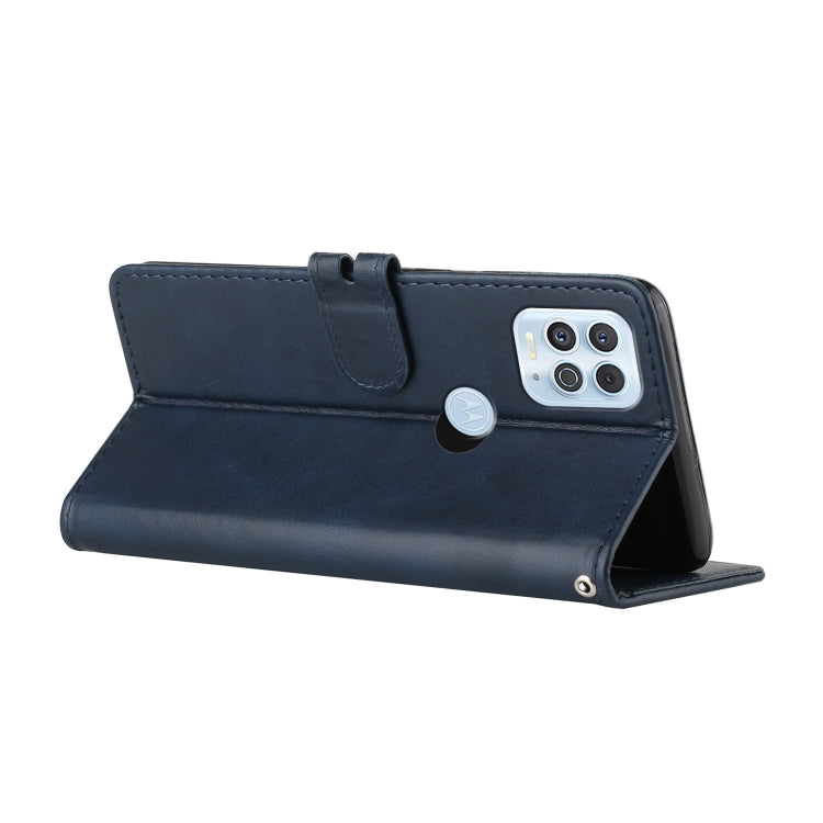 For Motorola Edge S Stitching Style 2-Color Cow Texture Horizontal Flip PU Leather Case with Holder & Card Slot & Lanyard