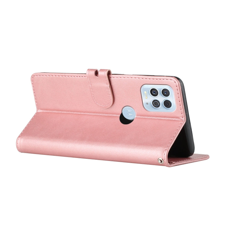 For Motorola Edge S Stitching Style 2-Color Cow Texture Horizontal Flip PU Leather Case with Holder & Card Slot & Lanyard