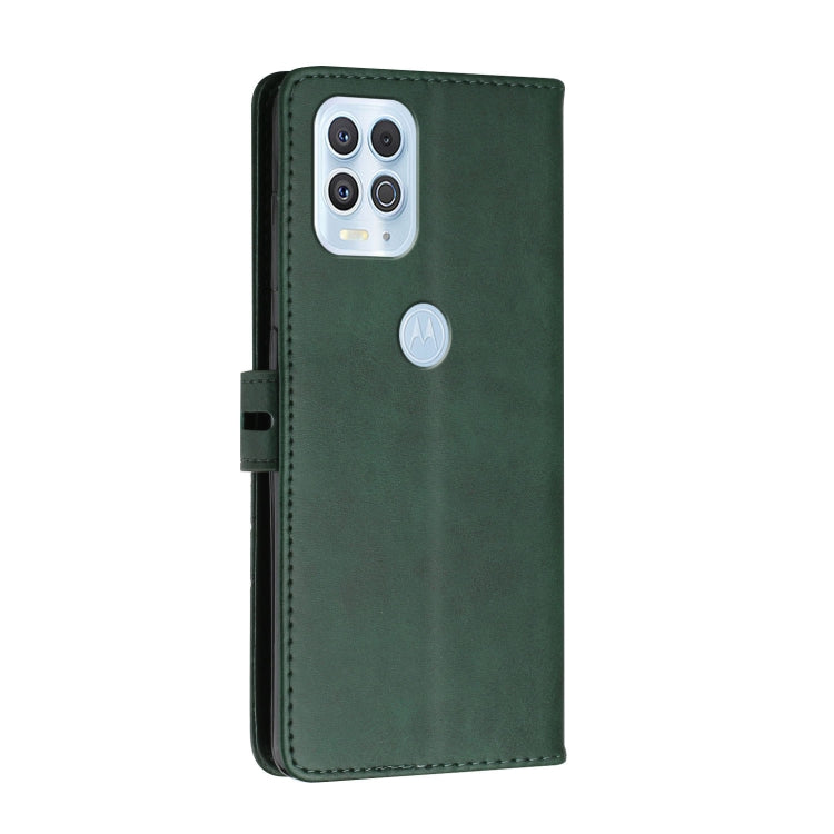 For Motorola Edge S Stitching Style 2-Color Cow Texture Horizontal Flip PU Leather Case with Holder & Card Slot & Lanyard