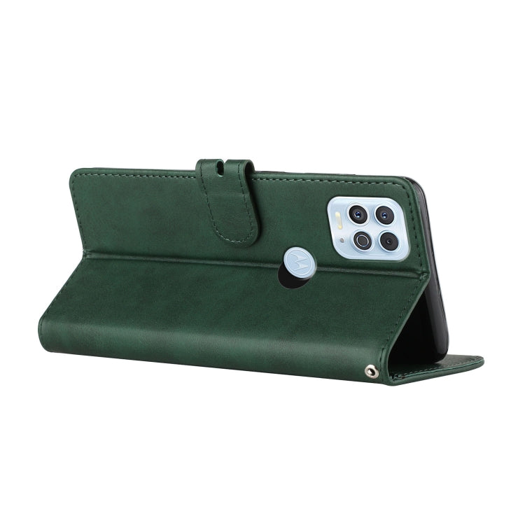For Motorola Edge S Stitching Style 2-Color Cow Texture Horizontal Flip PU Leather Case with Holder & Card Slot & Lanyard