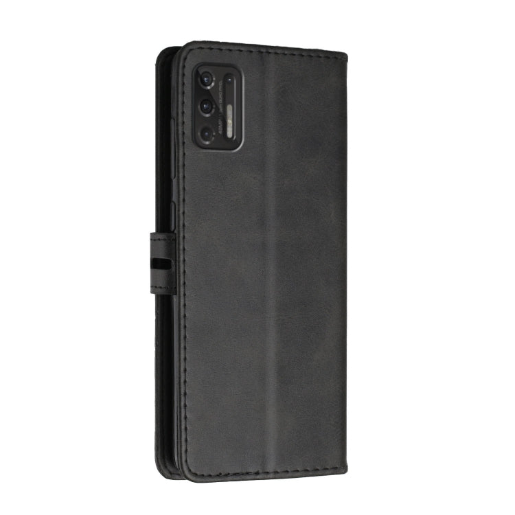For Motorola Moto G Stylus 2021 Stitching Style 2-Color Cow Texture Horizontal Flip PU Leather Case with Holder & Card Slot & Lanyard