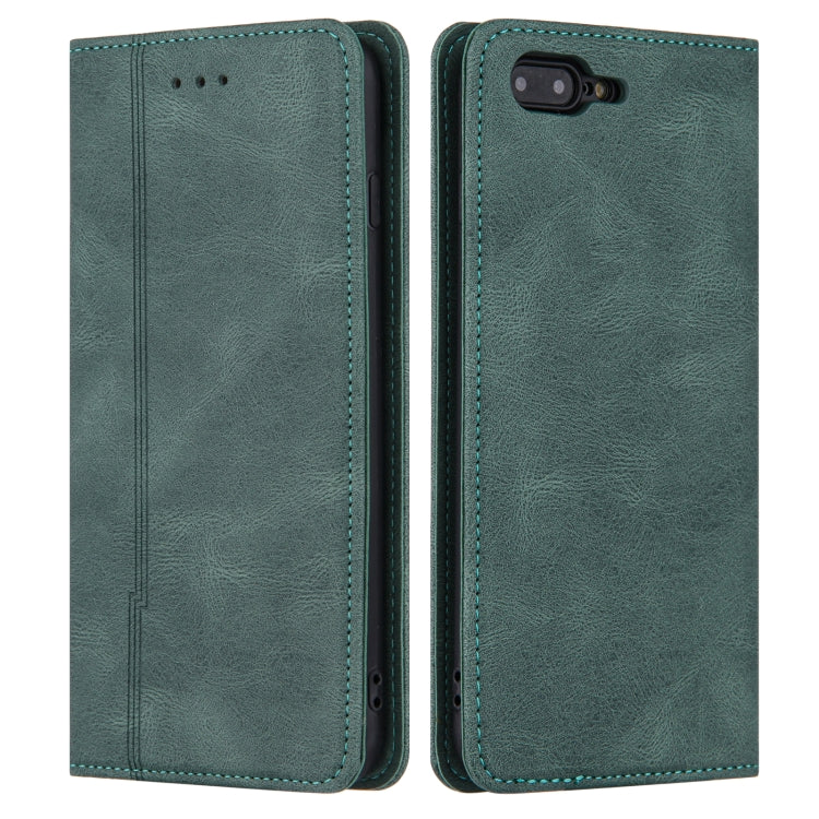 Skin Feel Pressure Line Magnetic Horizontal Flip Leather Case with Holder & Card Slot & Wallet & Photo Frame For iPhone 7 / 8 / SE(2020)