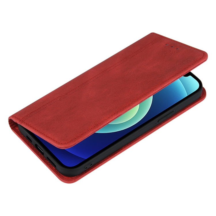 For iPhone 11 Pro Skin Feel Pressure Line Magnetic Horizontal Flip Leather Case with Holder & Card Slot & Wallet & Photo Frame