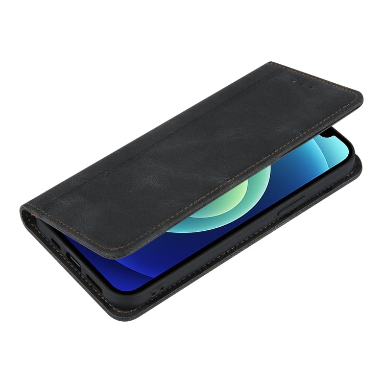 For iPhone 11 Pro Skin Feel Pressure Line Magnetic Horizontal Flip Leather Case with Holder & Card Slot & Wallet & Photo Frame