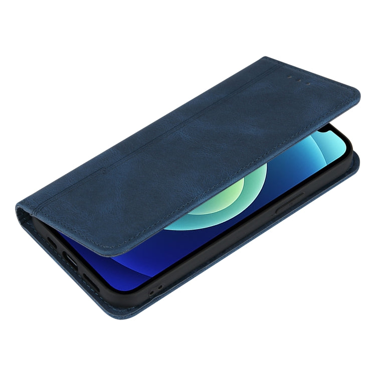 For iPhone 11 Pro Max Skin Feel Pressure Line Magnetic Horizontal Flip Leather Case with Holder & Card Slot & Wallet & Photo Frame