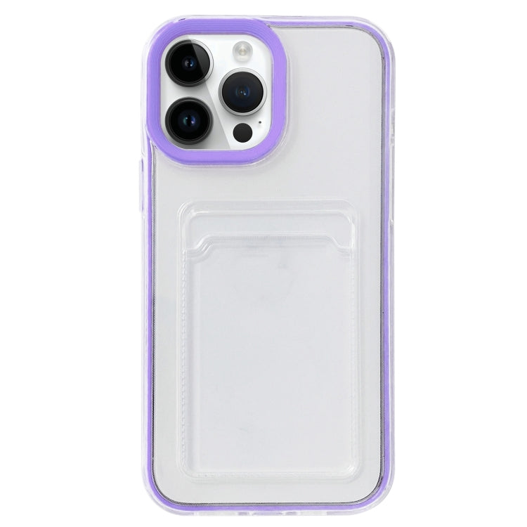 For iPhone 12 / 12 Pro Full-coverage 360 Clear PC + TPU Shockproof Protective Case with Card Slot