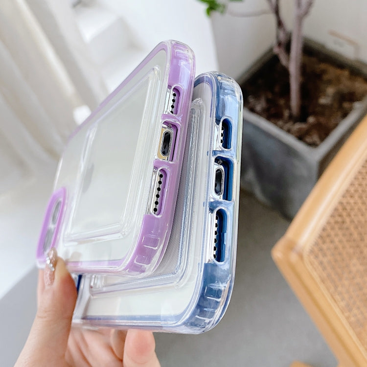 For iPhone 12 Pro Max Full-coverage 360 Clear PC + TPU Shockproof Protective Case with Card Slot