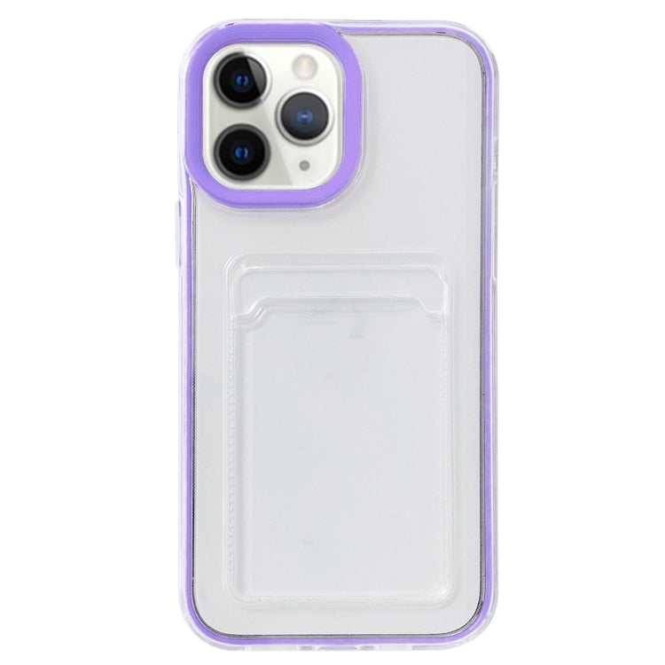 For iPhone 11 Pro Max Full-coverage 360 Clear PC + TPU Shockproof Protective Case with Card Slot