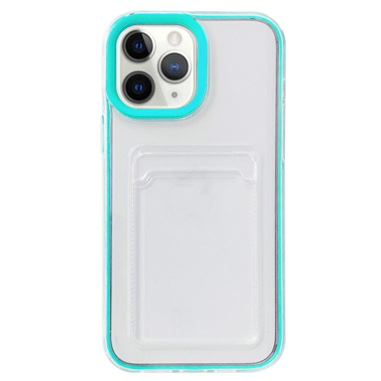 For iPhone 11 Pro Max Full-coverage 360 Clear PC + TPU Shockproof Protective Case with Card Slot