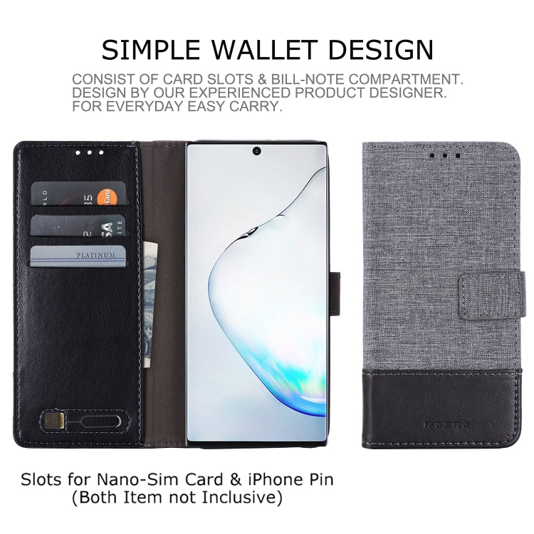 For Galaxy Note 10 Pro MUXMA MX102 Horizontal Flip Canvas Leather Case with Stand & Card Slot & Wallet Function