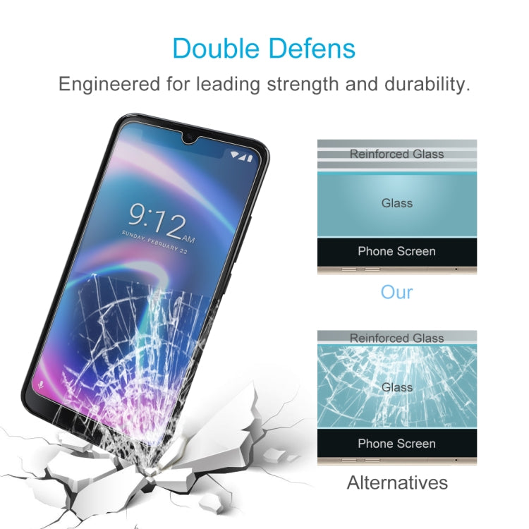 For NUU MOBILE X6 Plus 50 PCS 0.26mm 9H 2.5D Tempered Glass Film