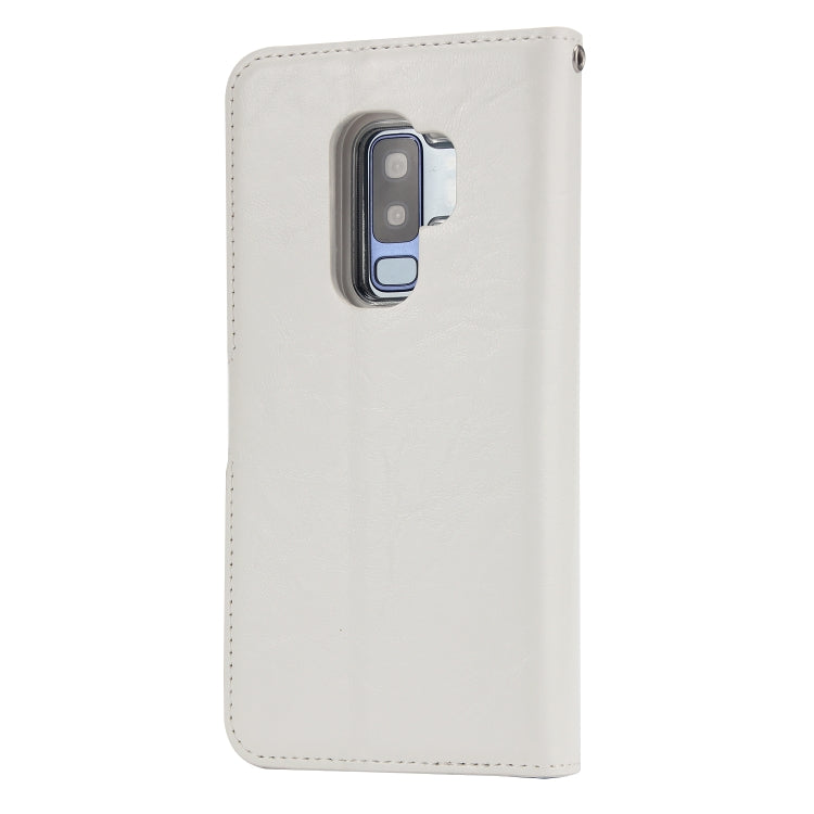 For Samsung Galaxy S9+ Crazy Horse Texture Detachable Magnetic Back Cover Horizontal Flip Leather Case with Holder & Card Slots & Photo Frame & Wallet