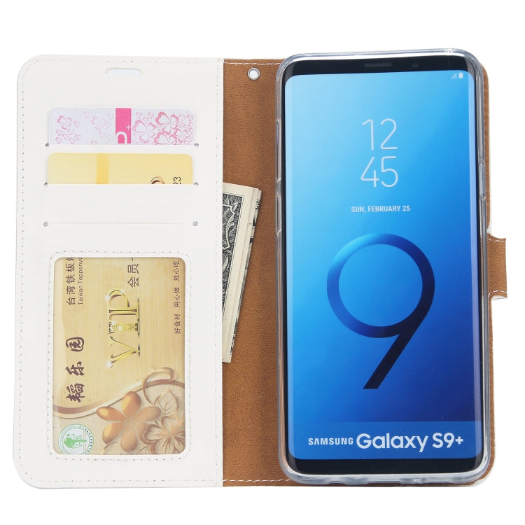 For Samsung Galaxy S9+ Crazy Horse Texture Detachable Magnetic Back Cover Horizontal Flip Leather Case with Holder & Card Slots & Photo Frame & Wallet