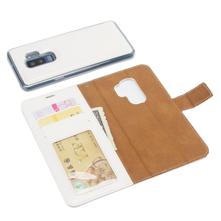 For Samsung Galaxy S9+ Crazy Horse Texture Detachable Magnetic Back Cover Horizontal Flip Leather Case with Holder & Card Slots & Photo Frame & Wallet
