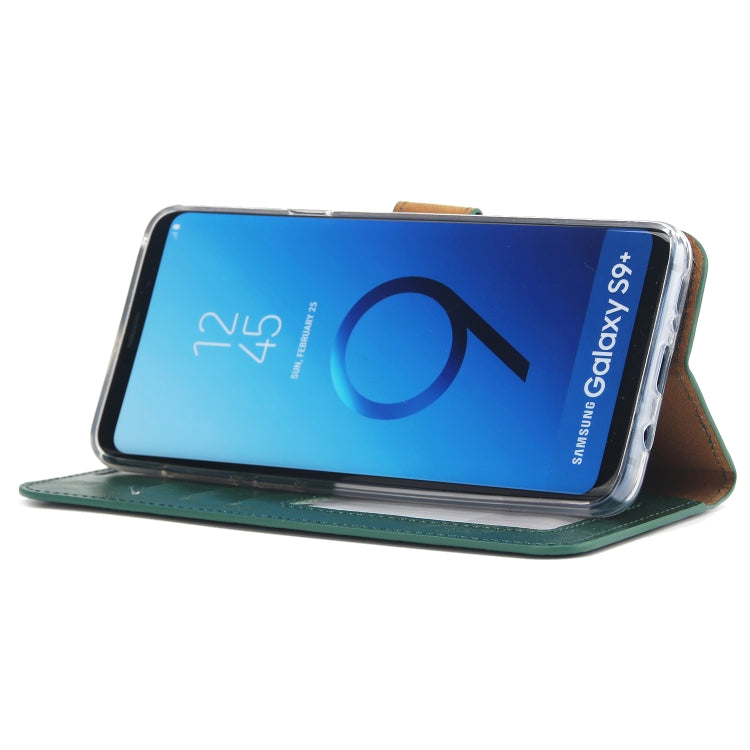 For Samsung Galaxy S9+ Crazy Horse Texture Detachable Magnetic Back Cover Horizontal Flip Leather Case with Holder & Card Slots & Photo Frame & Wallet