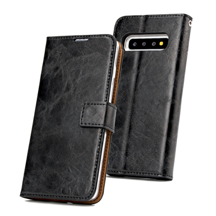 For Samsung Galaxy S10+ Crazy Horse Texture Detachable Magnetic Back Cover Horizontal Flip Leather Case with Holder & Card Slots & Photo Frame & Wallet