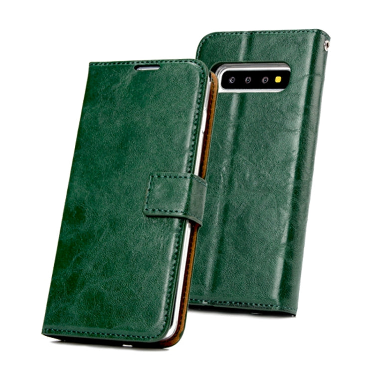 For Samsung Galaxy S10+ Crazy Horse Texture Detachable Magnetic Back Cover Horizontal Flip Leather Case with Holder & Card Slots & Photo Frame & Wallet