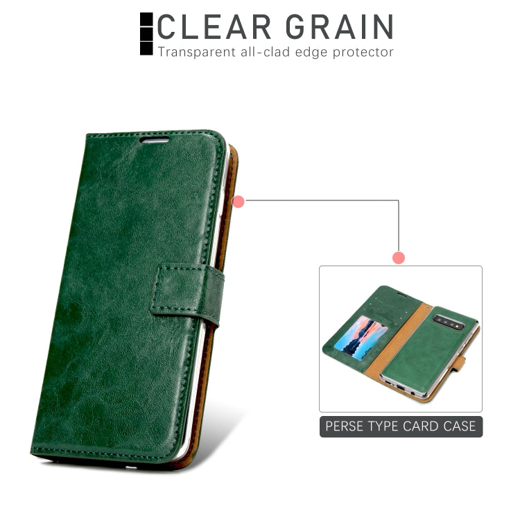 For Samsung Galaxy S10+ Crazy Horse Texture Detachable Magnetic Back Cover Horizontal Flip Leather Case with Holder & Card Slots & Photo Frame & Wallet