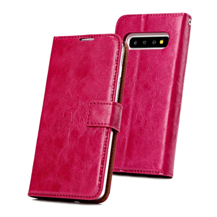 For Samsung Galaxy S10+ Crazy Horse Texture Detachable Magnetic Back Cover Horizontal Flip Leather Case with Holder & Card Slots & Photo Frame & Wallet
