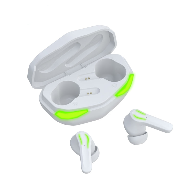 D17 E-sports Gaming Bluetooth Earphone with Breathing Light & Charging Box, Supports HD Calls