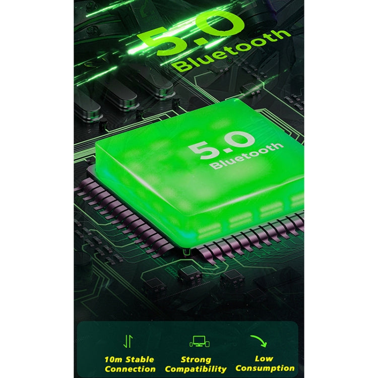 D17 E-sports Gaming Bluetooth Earphone with Breathing Light & Charging Box, Supports HD Calls