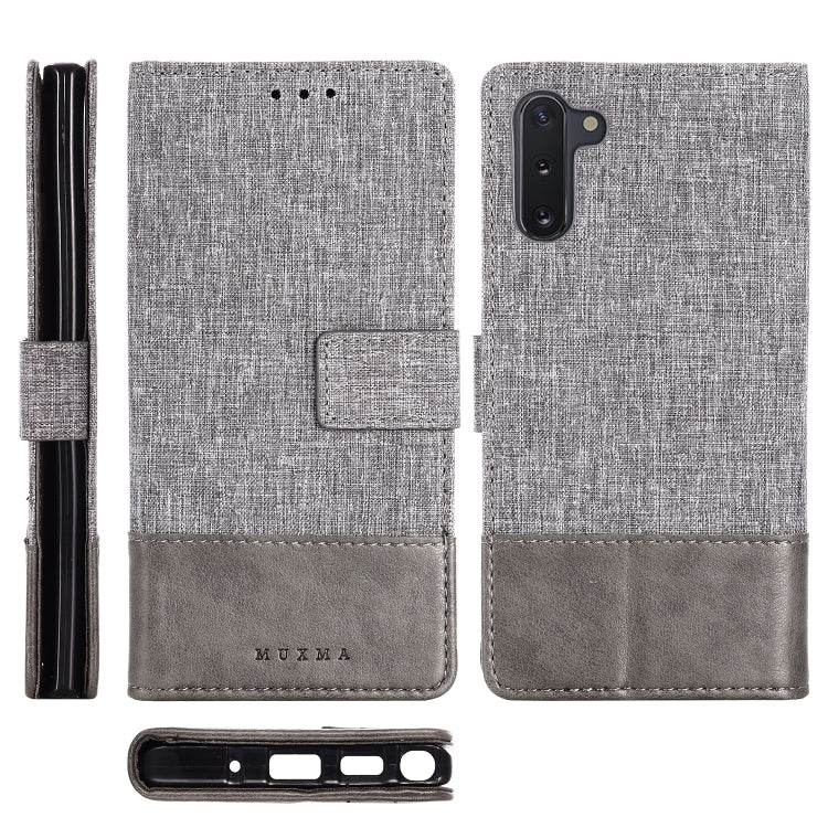 For Galaxy Note 10 MUXMA MX102 Horizontal Flip Canvas Leather Case with Stand & Card Slot & Wallet Function