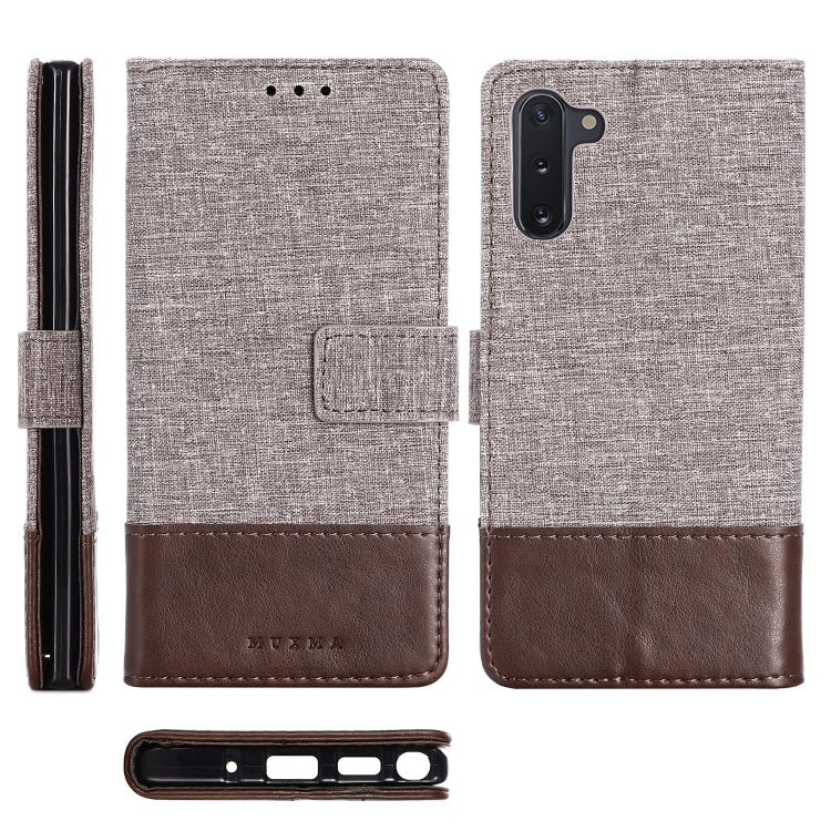 For Galaxy Note 10 MUXMA MX102 Horizontal Flip Canvas Leather Case with Stand & Card Slot & Wallet Function